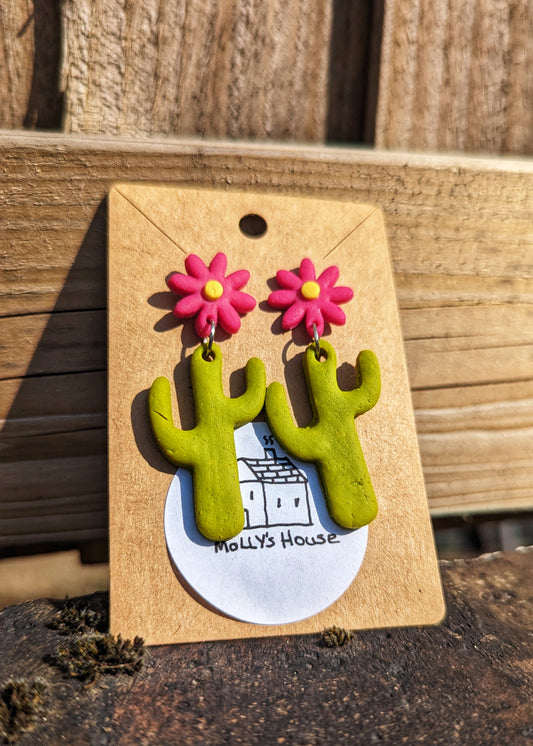 Cactus Drop Earrings.