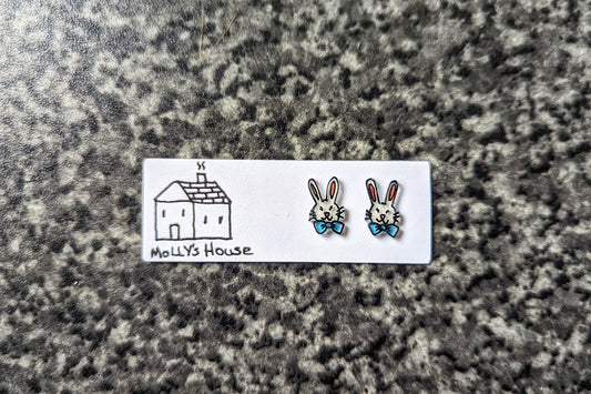 Bunny Easter studs